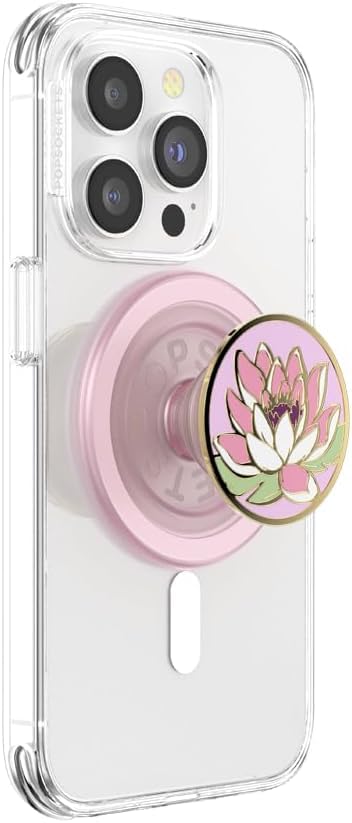 PopSockets Phone Grip for MagSafe, Magnetic Holder- Water Lily - color: Water Lily MagSafe, style: MagSafe