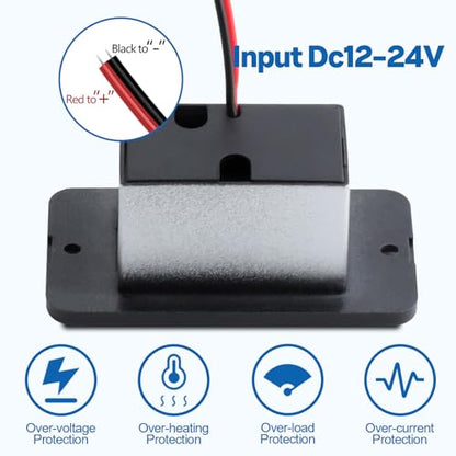 2 Pack RV USB Outlet 12V-24V Wall Mount, Dual USB Charger, USB-A & USB-C Output 5V 1.5A, Automotive USB Outlet Socket Adapter for RV Marine Boat Bus ATV Motorcycle Truck(Silver) - color: Silver