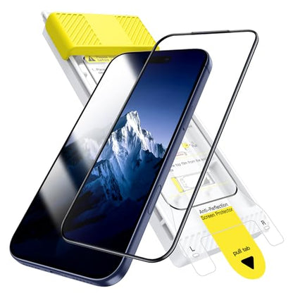 JETech 3D 9H+ Anti-Reflective Screen Protector for iPhone 17 Pro - size: iPhone 17 Pro