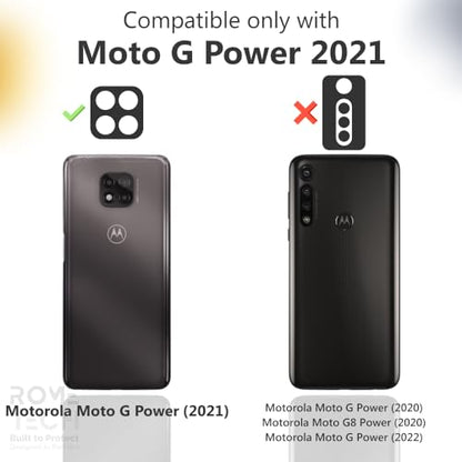 Designed for Motorola Moto G Power (2021) Case with Belt Clip Holster | Rugged Holster & Protective Phone Case Combo with Anti-Slip Texture - Black - style: G Power 2021