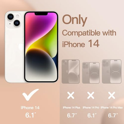 JETech Silicone Case for iPhone 14, Marigold | Silky Soft Touch, Shockproof Protection, Scratch Resistant, Microfiber Lining - color: Marigold, size: iPhone 14