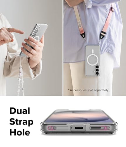 Ringke for Samsung Galaxy S26 Case [Fusion Magnetic Matte Clear] | Compatible with MagSafe, Oil & Dirt Resistant, Anti-Fingerprint Technology Prevents Oily Smudges, Feels Velvety Soft - size: Galaxy S26