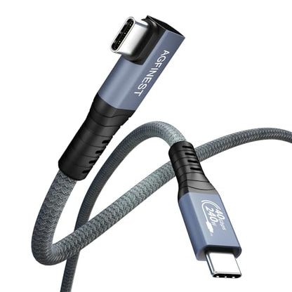 USB C Monitor Display Cable 6.6ft, 240W USB4 / Thunderbolt 4 Cable, 8K@60Hz 4K@144Hz HDR Video, 40Gbps Data & PD 3.1 Charging for MacBook M1/M2, Mac mini, SSD, Dock - size: 6.6 FT