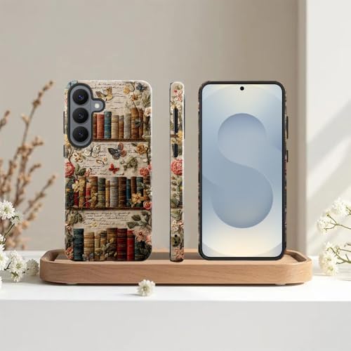 Compatible with Samsung Galaxy S26 Plus Case,Glossy Case All-Round Protection Shockproof Anti-Scratches TPU Cover,Cases for Man Woman-Antique Bookshelf - color: Antique Bookshelf, size: Galaxy S26 Plus