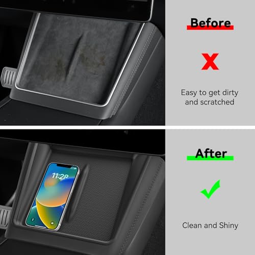 LUCKEASY Wireless Charging Pad for Tesla Model Y Juniper - size: Surrounded Style - Model Y Juniper 2025 2026