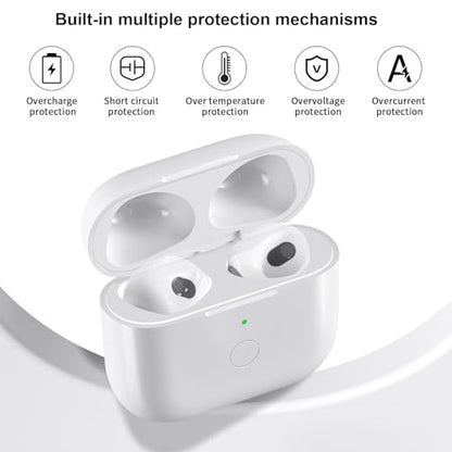 Wireless Charging Case Compatible with AirPod 4th Generation, Air Pod 4 Charger Case Replacement to USB-C Without Earbuds
