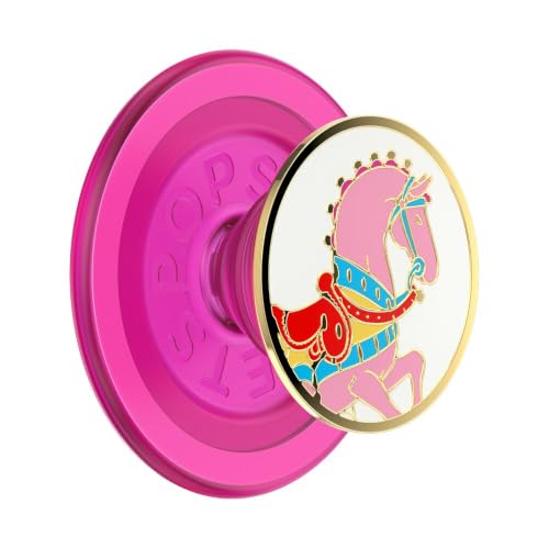 PopSockets Phone Grip for MagSafe, Magnetic Holder- Carousel Pony - color: Carousel Pony, style: MagSafe