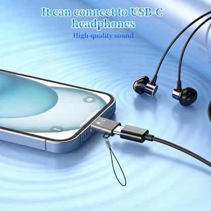1 Pack USB C to Lighting OTG Adapter for Connecting DJI Mic Mini & DJI Mic Series Receiver to iPhone 14 13 12 11 Mac Wireless Microphone Receiver (1)