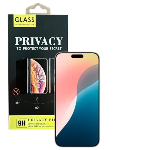 Privacy Screen Protector for iPhone 13-16 | 9H Tempered Glass | Anti-Spy | Case Friendly | Fingerprint Resistant | HD Clarity