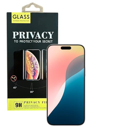 Privacy Screen Protector for iPhone 13-16 | 9H Tempered Glass | Anti-Spy | Case Friendly | Fingerprint Resistant | HD Clarity