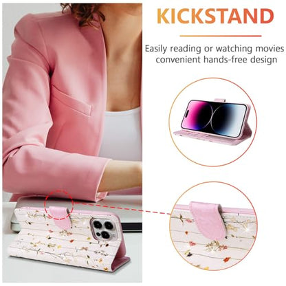 UEEBAI Wallet Case for iPhone 12 Pro Max 6.7 inch, PU Leather Phone Case Kickstand RFID Blocking Flip Case Card Slots Wrist Strap Relief Engraved Pattern Magnetic Closure Flower Folio Case, Vine - color: Vine, size: iPhone 12 Pro Max 6.7 inch
