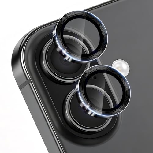 Camera Lens Protector for iPhone 17/16 / 16 Plus, 1 Pack, Black - size: For iPhone 17/16/16 Plus
