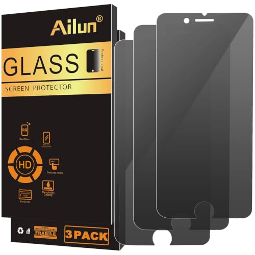 Ailun 3Pack Privacy Screen Protector for iPhone 8 Plus 7 Plus - size: 8 Plus/7 Plus 5.5 inches