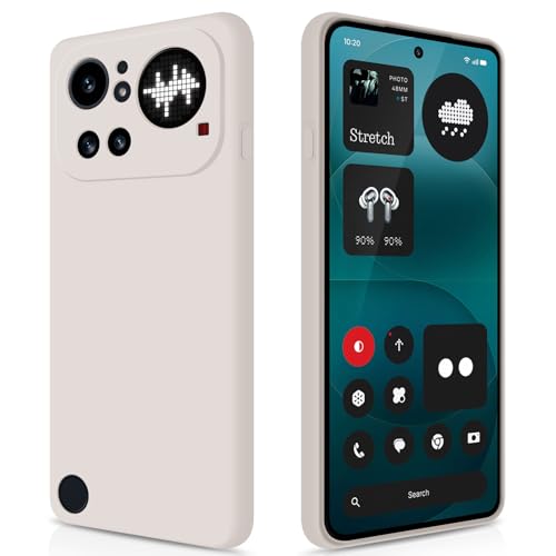 GiiYoon Silicone Case for Nothing Phone 4a Pro, Off White - color: Off-white, size: Nothing Phone 4a Pro