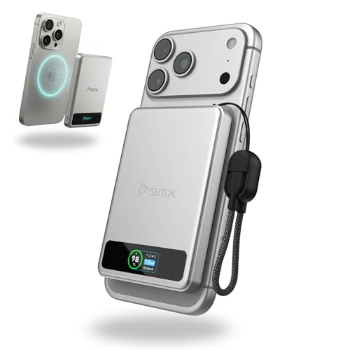 BMX 5K Semi-Solid Power Bank, 5000mAh Qi2 (Silver) - color: Silver