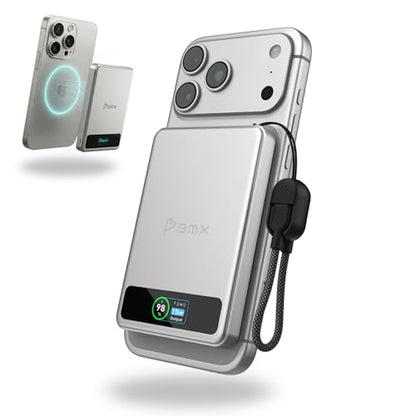 BMX 5K Semi-Solid Power Bank, 5000mAh Qi2 (Silver) - color: Silver