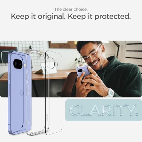 Spigen Ultra Hybrid for Pixel 9a Case, Crystal Clear - color: Clear, size: Pixel 9a