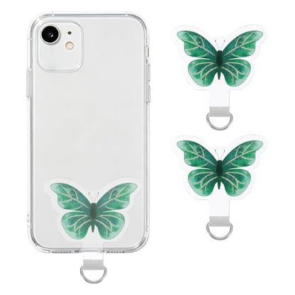 uxcell Phone Tether Tab Universal Butterfly - color: Green