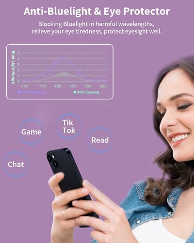 2 Pack Privacy Screen Protector for iPhone 17 Pro Max - color: For iphone 17 Pro Max Purple