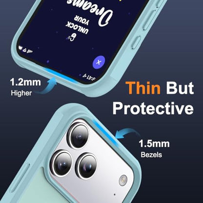 SKYLMW Compatible with iPhone 17 Pro Case with Stand,Blue | iPhone 17 Pro Phone Case 6.3",Magnetic Ring Stand,Compatible with MagSafe,Military-Grade Protection,Great Grip Feeling - color: Blue, size: Iphone 17 Pro