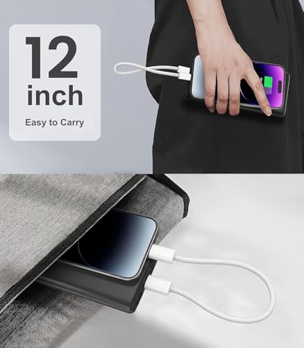 Smays 1ft Short USBC to USB C Cable 3-Pack, Braided 60W Fast Charging Cord - size: 1 Foot