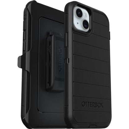 OtterBox iPhone 15 Plus and iPhone 14 Plus Defender Series Pro Case - Black, screenless, Rugged & Durable, with Port Protection, Includes Holster Clip Kickstand - color: Black