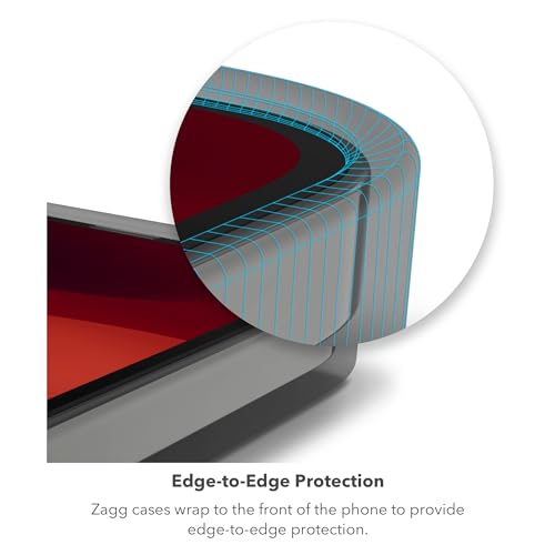 ZAGG Crystal Palace Snap iPhone 15 Plus/ 14 Plus Clear Phone Case - Drop Protection (13ft/4m), Durable Graphene, Anti-Yellowing, and Scratch-Resistant MagSafe Phone Case - size: iPhone 15 Plus/14 Plus, style: With Magsafe