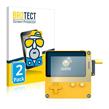 2X BROTECT Matte Screen Protector for Playdate, Matte, Anti-Glare, Anti-Scratch