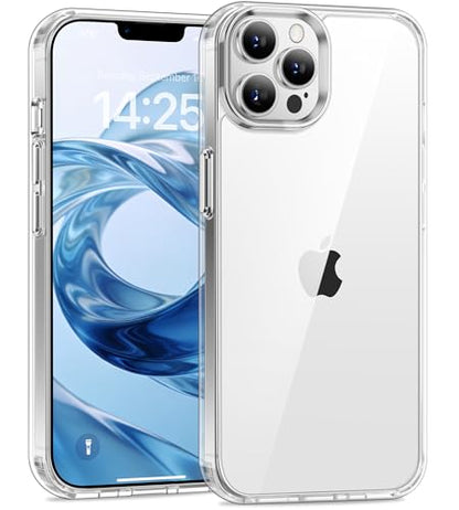 USLAI Case for iPhone 12 Pro Max, Anti-Yellowing, Crystal Clear Back, Shockproof & Military‑Grade Drop Protection - Transparent - color: Clear, size: iPhone 12 Pro Max