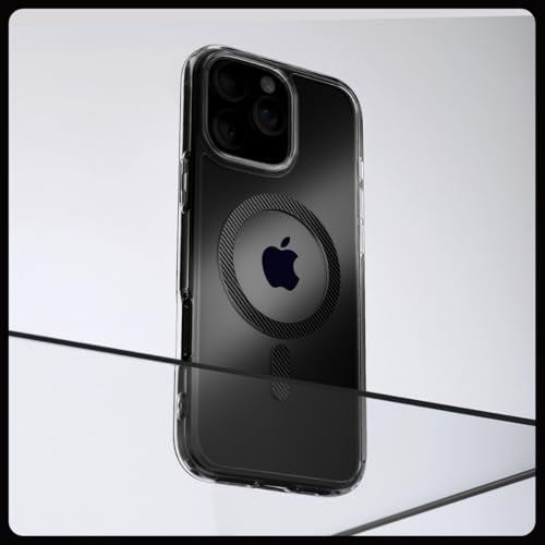 Spigen for iPhone 16 Pro Case, Ultra Hybrid MagFit [Anti-Yellowing] [Compatible with Magsafe] - Carbon Fiber - color: Carbon Fiber, size: iPhone 16 Pro