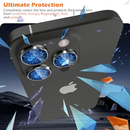 imluckies for iPhone 16 Pro - iPhone 16 Pro Max Camera Lens Protector, AR+AF Tempered Glass, 9H Ultra-Tough Metal Individual Lens Cover, HD Clear Camera Accessories, Case Friendly - Black Titanium - color: Black Titanium