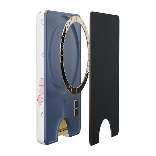 Casely MagWallet | Coquette Girlie | Pastel Bows | Slim Wallet Card Holder | Compatible with MagSafe | Soft-Touch Hard Silicone | Holds Up to 3 Cards - color: Coquette Girlie | Pastel Bows