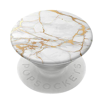 PopSockets Adhesive Phone Grip, Holder- Gold Lutz Marble - color: Gold Marble, size: small