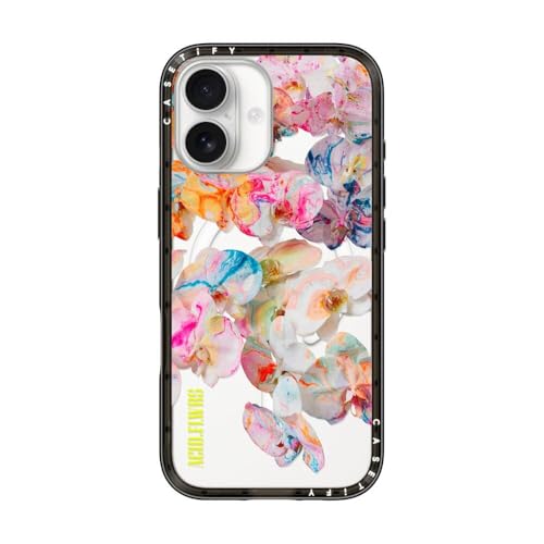 CASETiFY for iPhone 17 Case - Compact Compatible with MagSafe | Slim and Sleek | 4ft. 2x Military Grade Drop Protection | AF DREAM FLWRS | Black - color: 009. AF DREAM FLWRS, size: Iphone 17