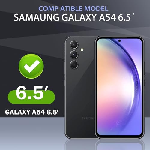 [2 Pack for Samsung Galaxy A54/ S23 FE 5G Privacy Screen Protector, Tempered Glass Anti Spy [Bubble Free] Full Coverage 9H Dark Black Film for Galaxy S23 FE/ A54 6.4" [NO Fingerprint Unlock] - size: A54/S23 FE