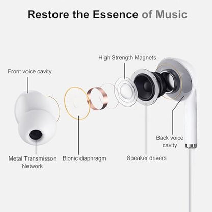 USB C Headphones with Microphone for iPhone 17 16 15 Pro Max,3 Pack