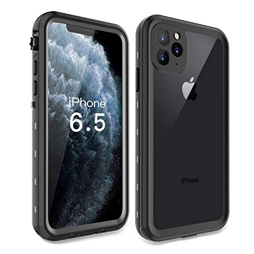 iPhone 11 Pro Max Waterproof Rugged Case - Slim Design with Built-in Screen Protector, Shockproof, 6.5" (Black&Gray) - color: Black&Gray, size: iPhone 11 Pro Max