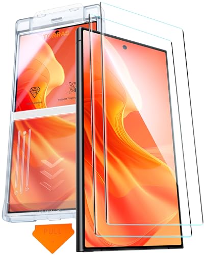 TORRAS Top-Notch Aerospace Glass for Samsung Galaxy S24 Ultra Screen Protector [12Ft Military-Grade Shatterproof] Anti-Scratch Tempered Glass Full Coverage Fit Screen Protector S24 Ultra 6.8" 2-Pack - size: Samsung Galaxy S24 Ultra（6.8 inch）