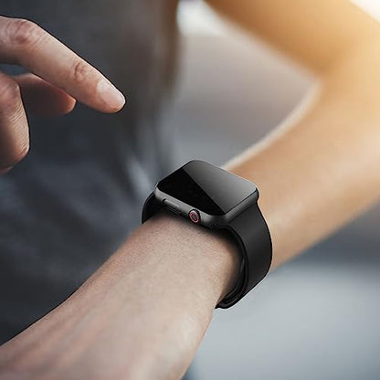 Misxi Privacy Case for 40mm Apple Watch SE3/SE2/SE/Series 6/5/4 - color: Black, size: 40mm