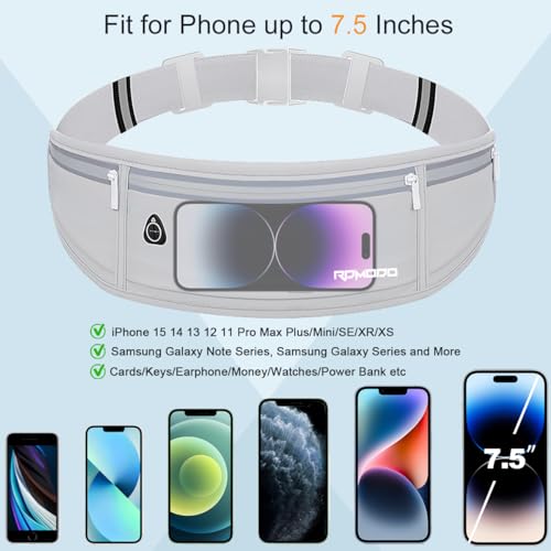 Water Resistant Fanny Pack, Slim Running Belt for Women Men, Grey - color: 04 - Grey