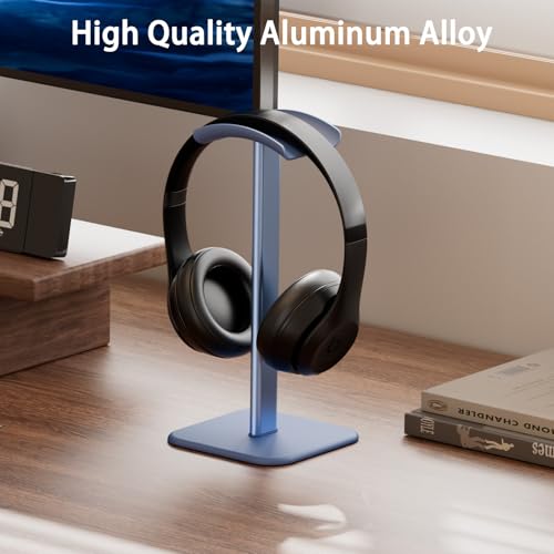 Headphone Stand for Desk - Headset Stand Headphone Holder (Blue) - color: Blue