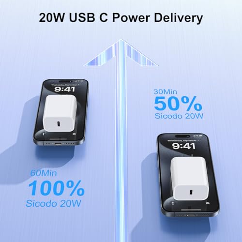 USB C Charger Block Fast Charging Box for iPhone 18 17 16 15 14 13 Pro Max - color: White-1