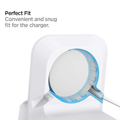 Spigen for Apple Watch Charger Stand, Durable TPU with Non-Slip Base - color: White, size: Classic