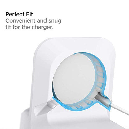 Spigen for Apple Watch Charger Stand, Durable TPU with Non-Slip Base - color: White, size: Classic