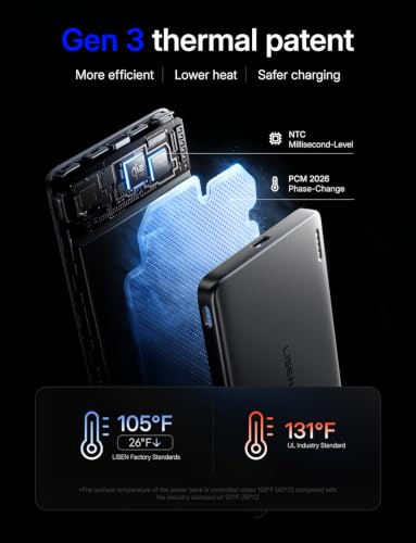 Magnetic Portable Charger for iPhone 18 [Qi2 Certified] Magsafe Power Bank
