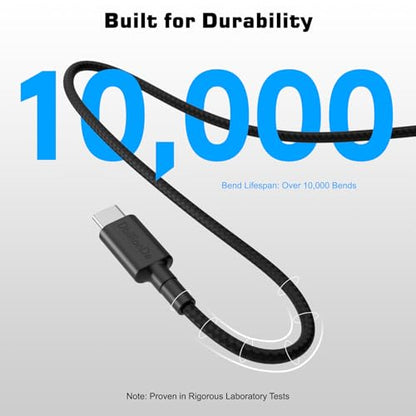 USB C to USB C Cable, 3FT 60W USB C Charging Cable, Right Angle USB C Cable, Compatible with iPhone 15/15 Pro/15 Plus/15 Pro Max, iPad mini 6/Pro 2021, MacBook Air/Pro, Samsung Galaxy S23