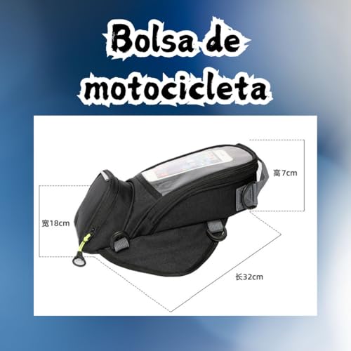 Motorcycle Bag for Suzuki GSX1300R Hayabusa 1999-2016, Waterproof and Durable Motorbike Bag Touch Screen Phone Bag Easy to Install Scratch-Resistant