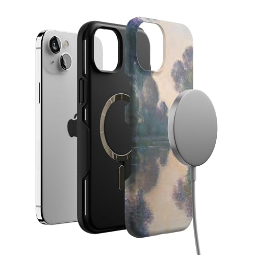Casely iPhone 15 Plus Case | Monet's Morning | The Met Museum | Bold Protective Design | Compatible with MagSafe - color: Monet's Morning | The Met Museum