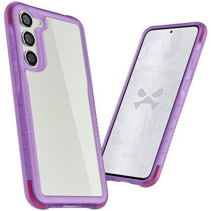 Ghostek Covert Clear Samsung Galaxy S23 Plus Phone Case with Military Grade Shockproof Protection, Non-Slip Grip, Protective Silicone Cover Designed for 2023 Galaxy S23+ (6.6") (Purple) - color: Purple [Limited], size: Galaxy S23 Plus