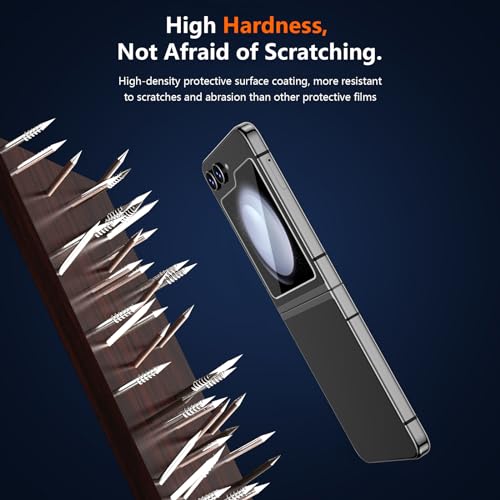 Front Screen Protector for Samsung Galaxy Z Flip 5, 9H Tempered Glass Film, Anti-Scratch, HD Clear,3 Packs - size: Galaxy Z Flip 5